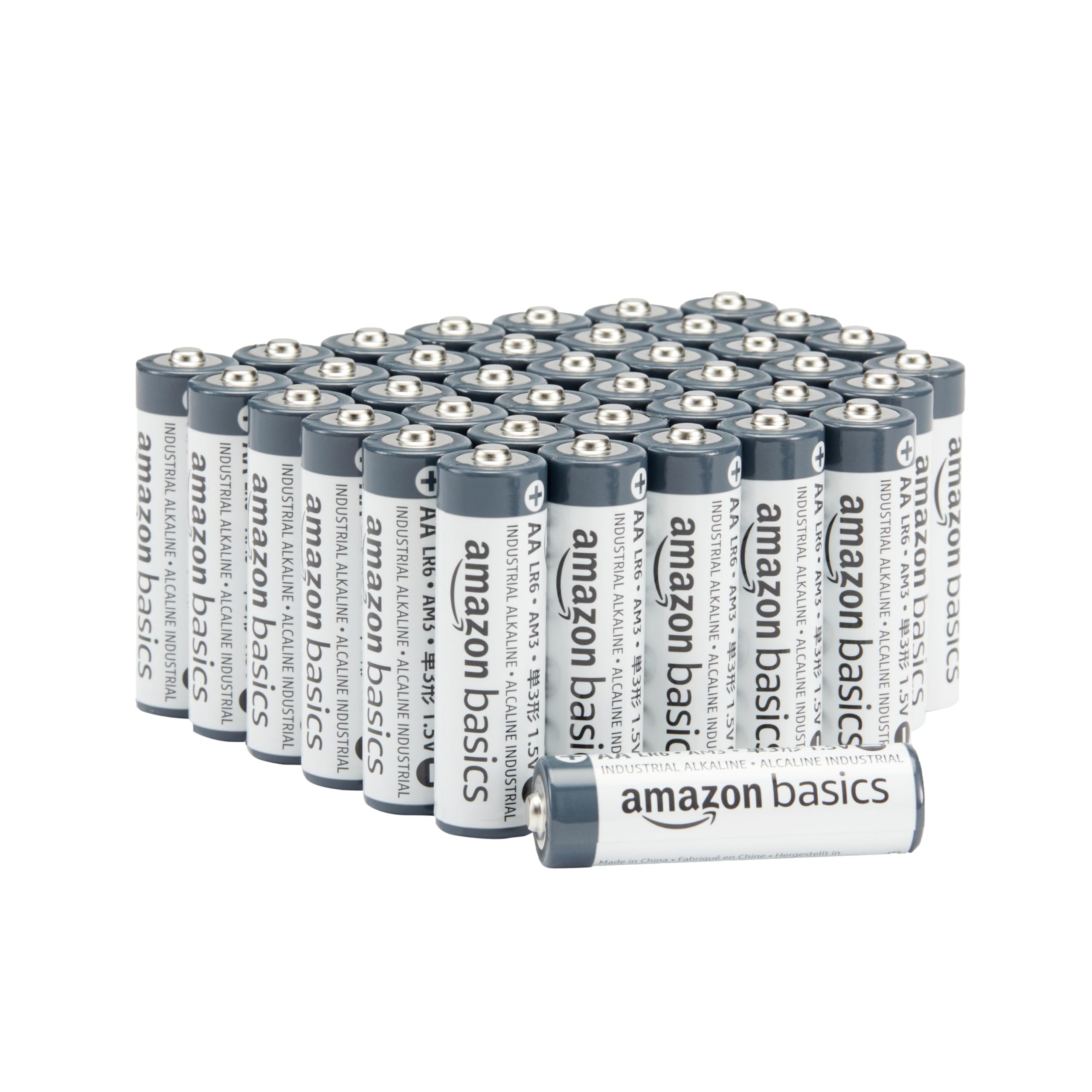 Amazon Basics 40 x 1.5V AA Industrial Alkaline Batteries 5 Year Shelf Life