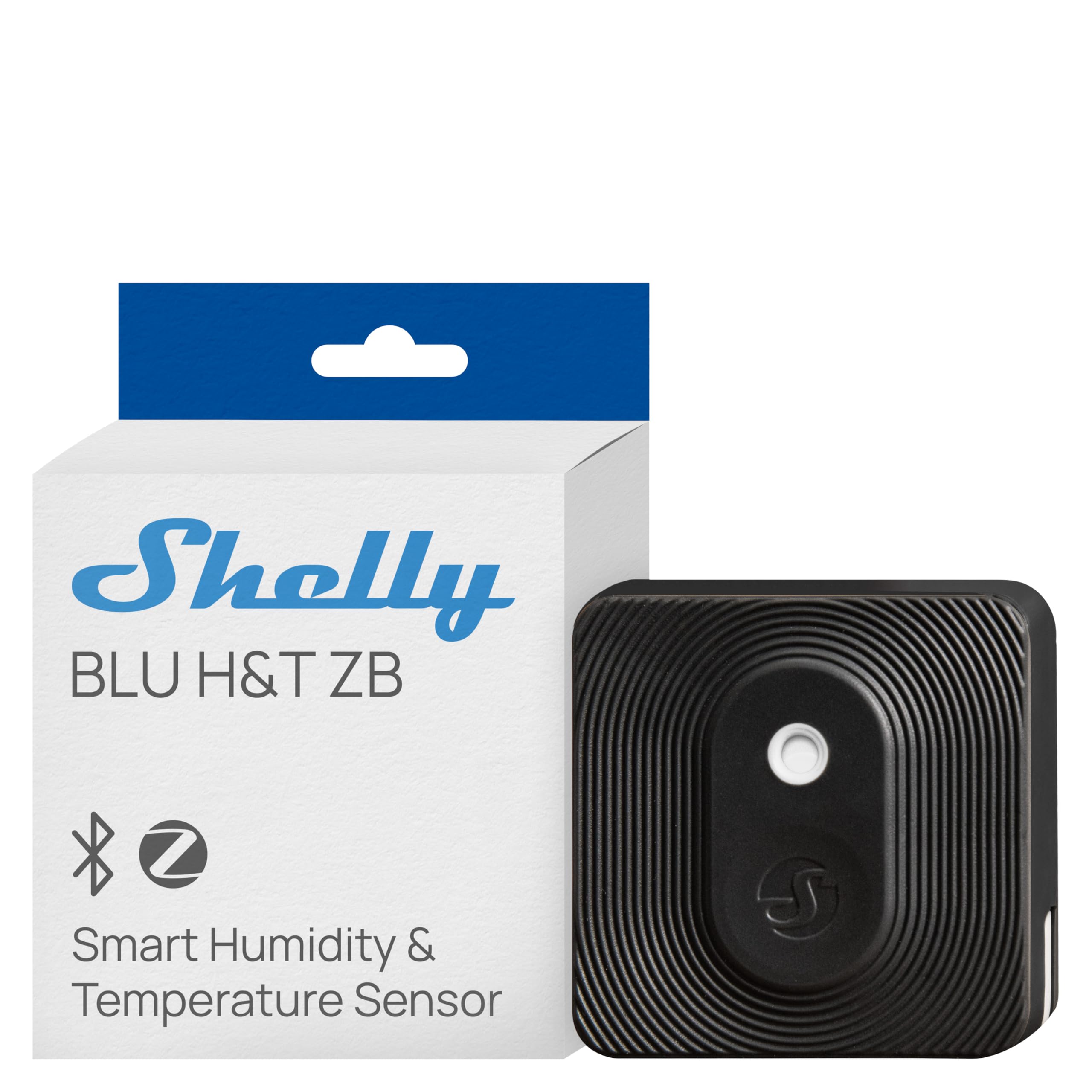 Shelly BLU H&T ZB Black - Smart Zigbee & Bluetooth Temperature and Humidity Sens