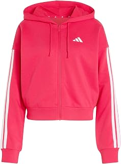 adidas Women's Essentials 3-Stripes French Terry Full-Zip Hoodie