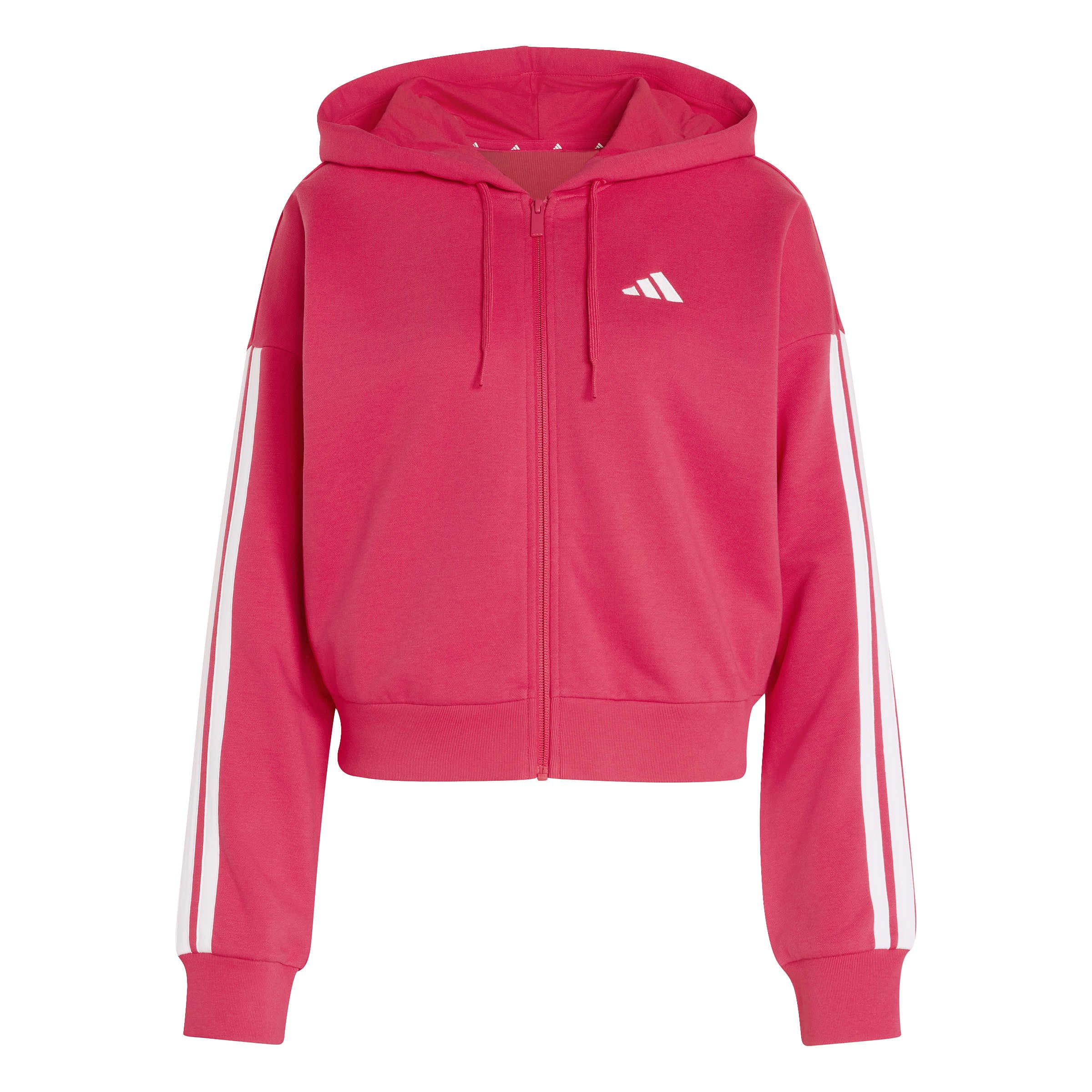 adidas Women's Essentials 3-Stripes French Terry Full-Zip Hoodie