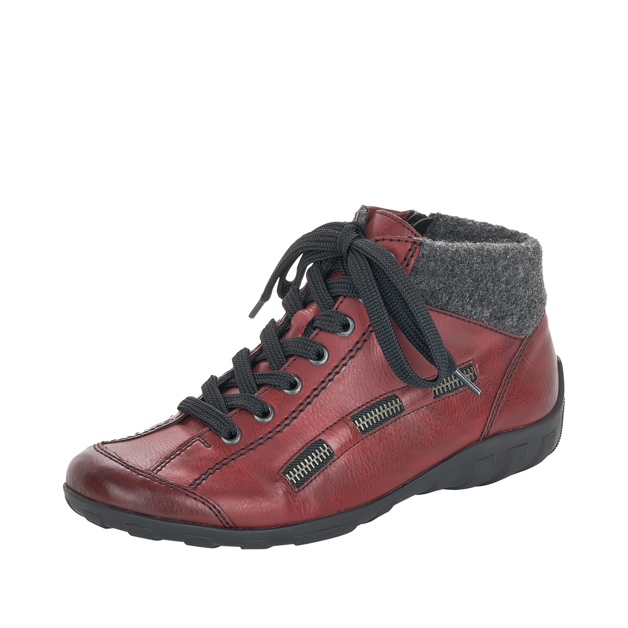 Rieker Annick Womens Casual Zip Lace-Up Ankle Boots