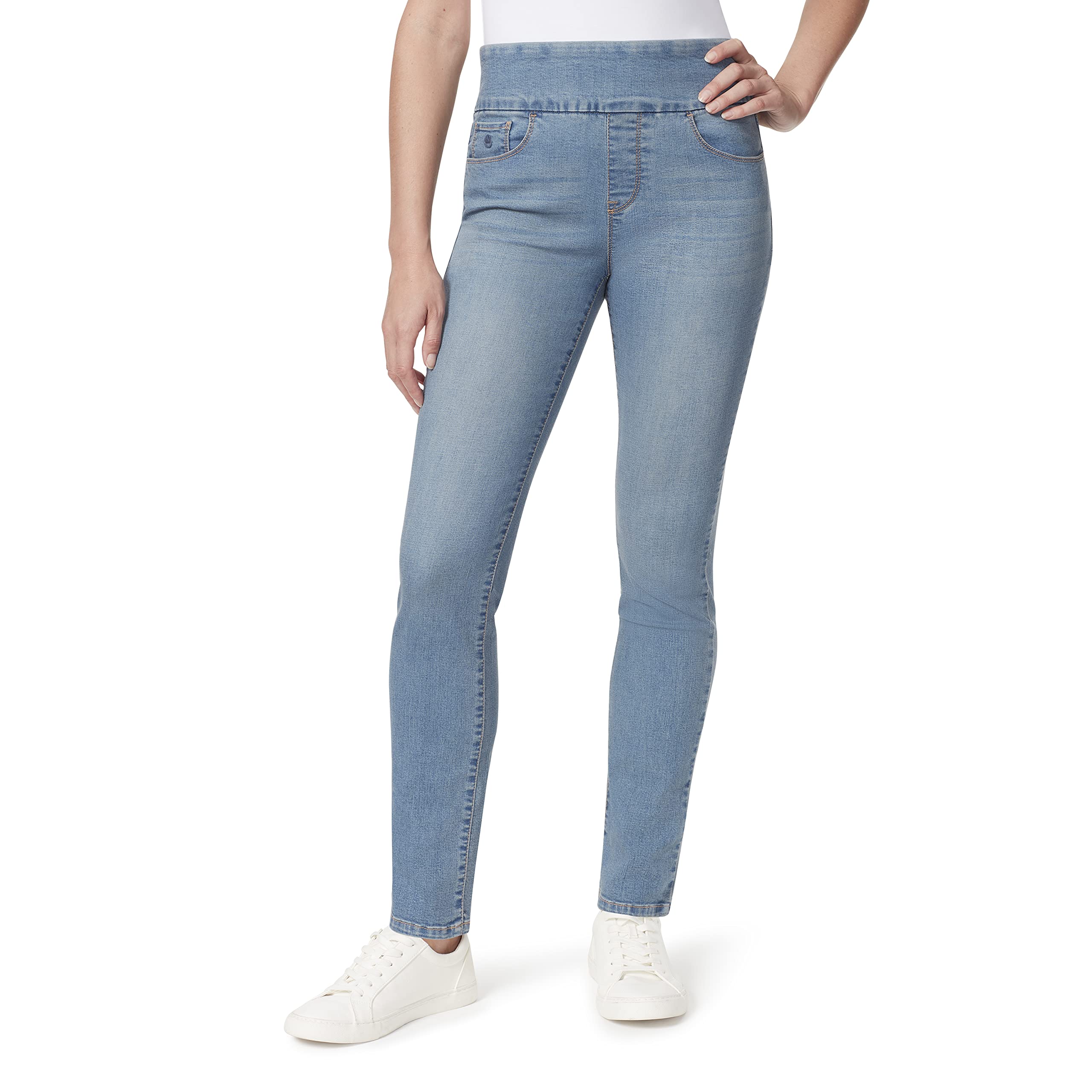 Gloria Vanderbilt Women's Amanda Hr Pull on Jeans Jeans