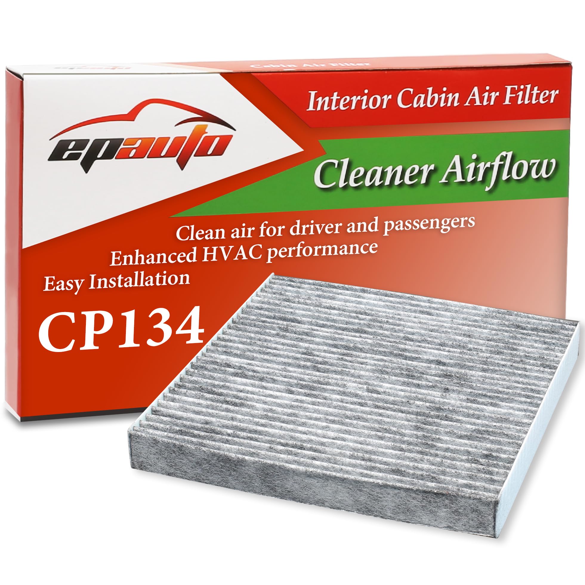 EPAuto CP134 (CF10134) Premium Cabin Air Filter includes Activated Carbon | Hond