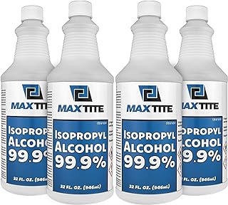 MaxTite Isopropyl Alcohol 99.9% (1 Gallon (32oz, 4 Pack))