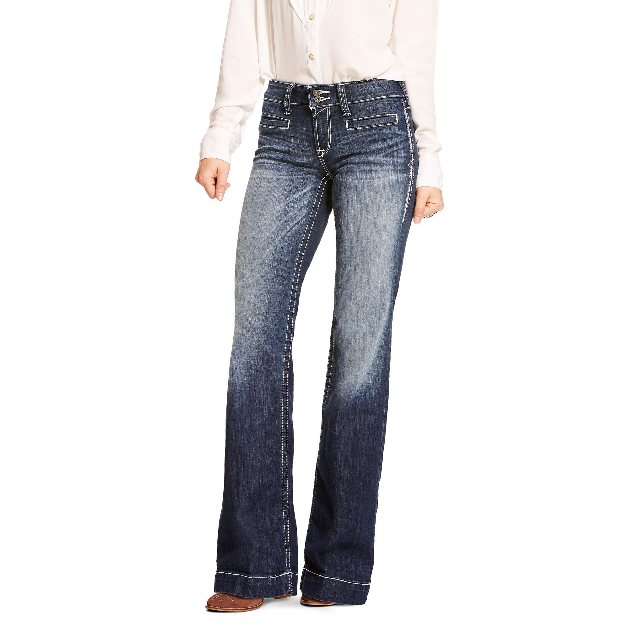 ARIAT Womens WMS Trsr Mr Strch Wde Bt Entwind Jn MrnePants