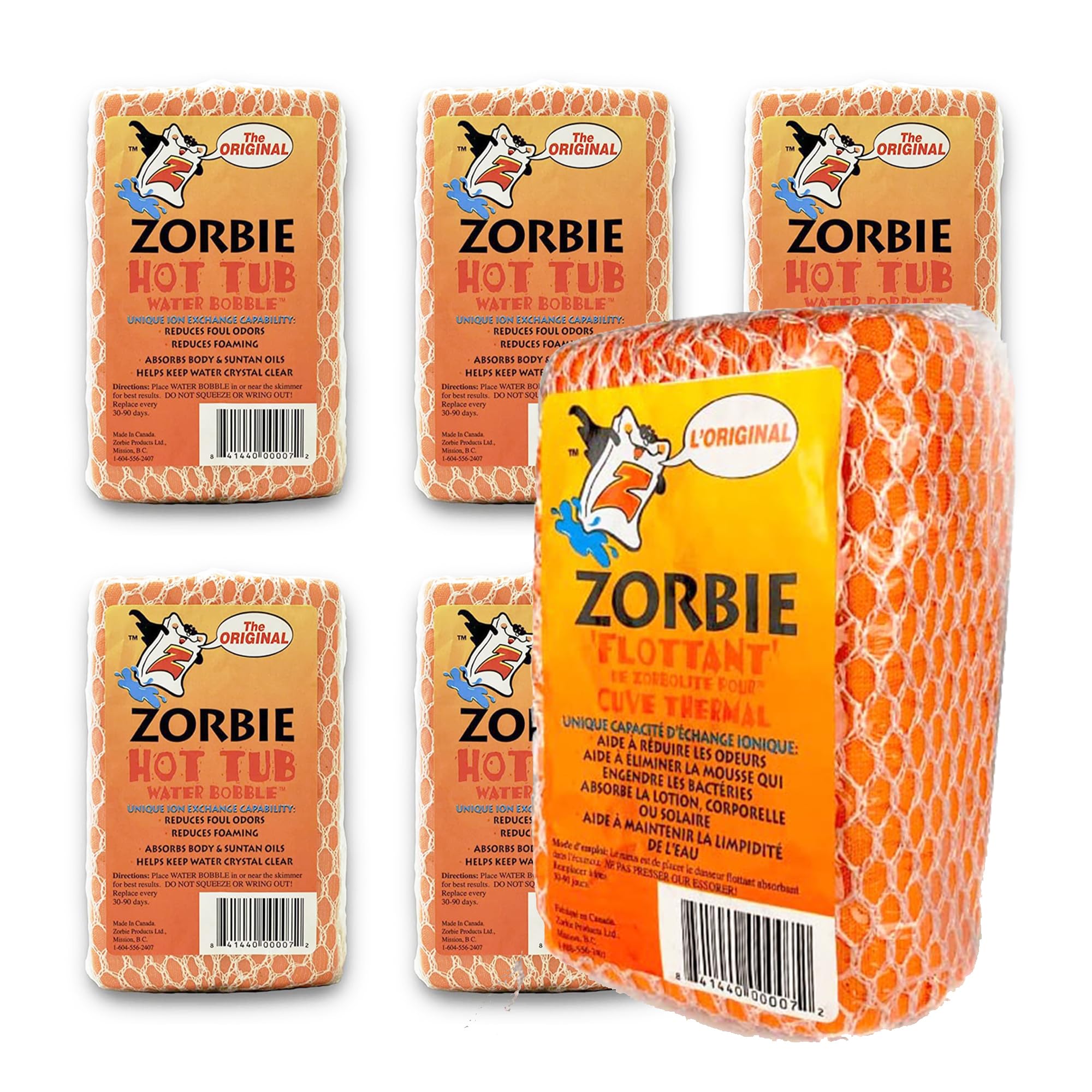 Zorbie Water Bobble for Hot Tub Absorbing Sponge Naturally Cleaner Water Value P