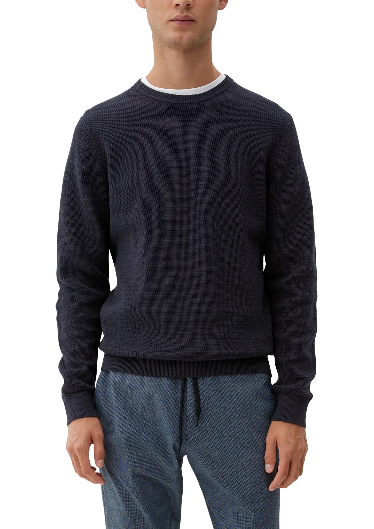 s.Oliver Men's 2156055 Pullover with Logo Detail (Pack of 1)