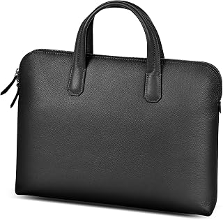 Mura Men's Business Bag, Briefcase, Thin, Genuine Leather