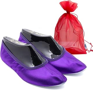 Bundle Bleyer 6511 Kids Adult Satin Gym Shoes with Chiffon Bag