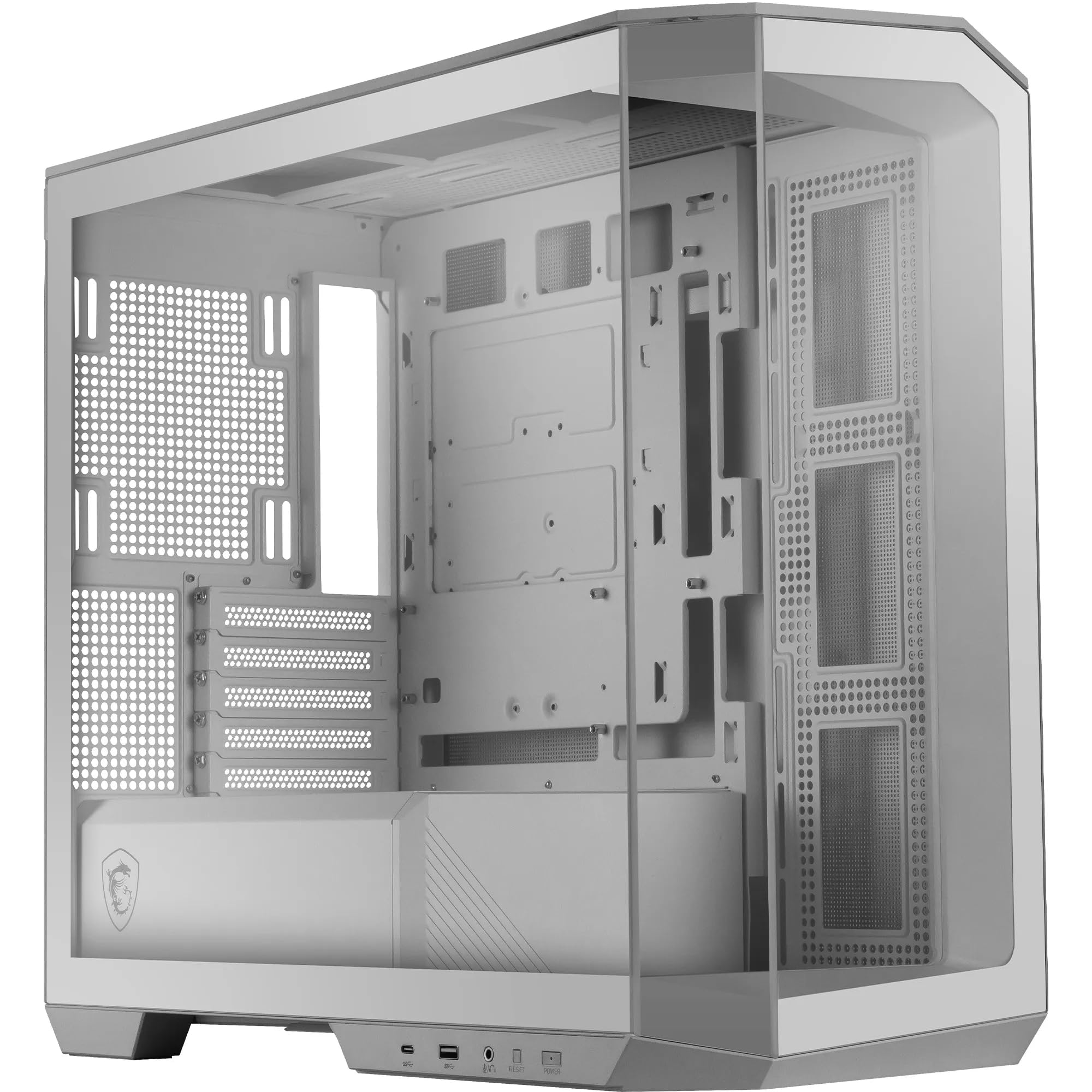 MSI MAG PANO M100L PZ WHITE Case PC Micro-ATX – Compatibilità Micro-ATX, Support