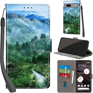 Cover for Google Pixel 7A Wallet Case Forest