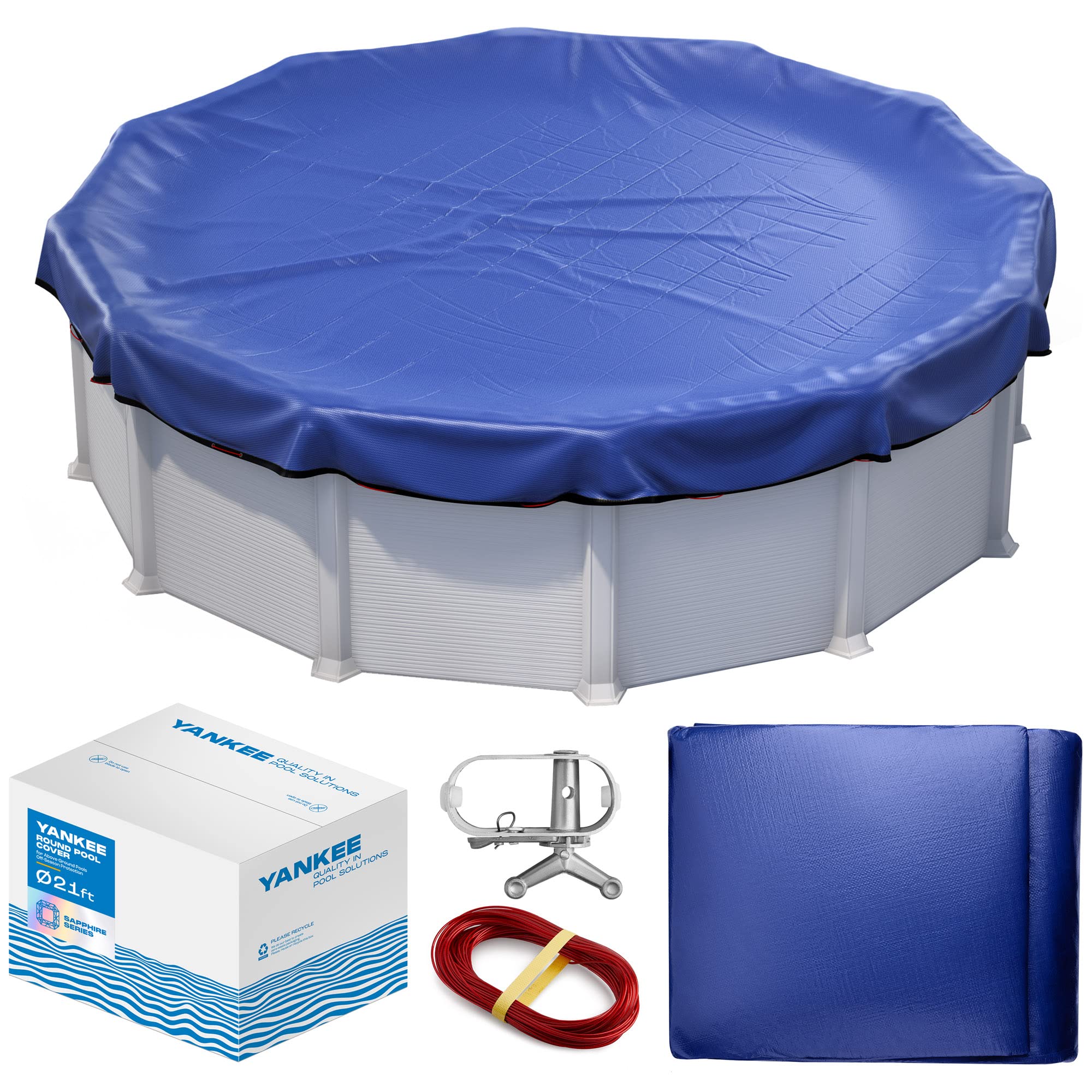 Winter Pool Cover 21 ft Round for Above Ground | Extra Thick & Durable Above-Gro