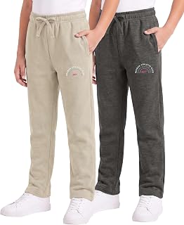 Reebok 2 Pack Girls Fleece Sweatpants Athletic Pants Kids Teen Sweat Tween