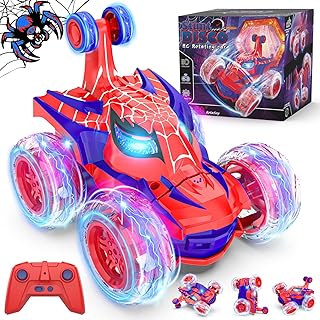 Mafbeanl Remote Control Car Stunt RC Cars 360° Rotating | 2.4GHz Rechargeable Wheel Lights Toys Car Gift for Boys 3 4 5 6 7 8 9 10 11 12