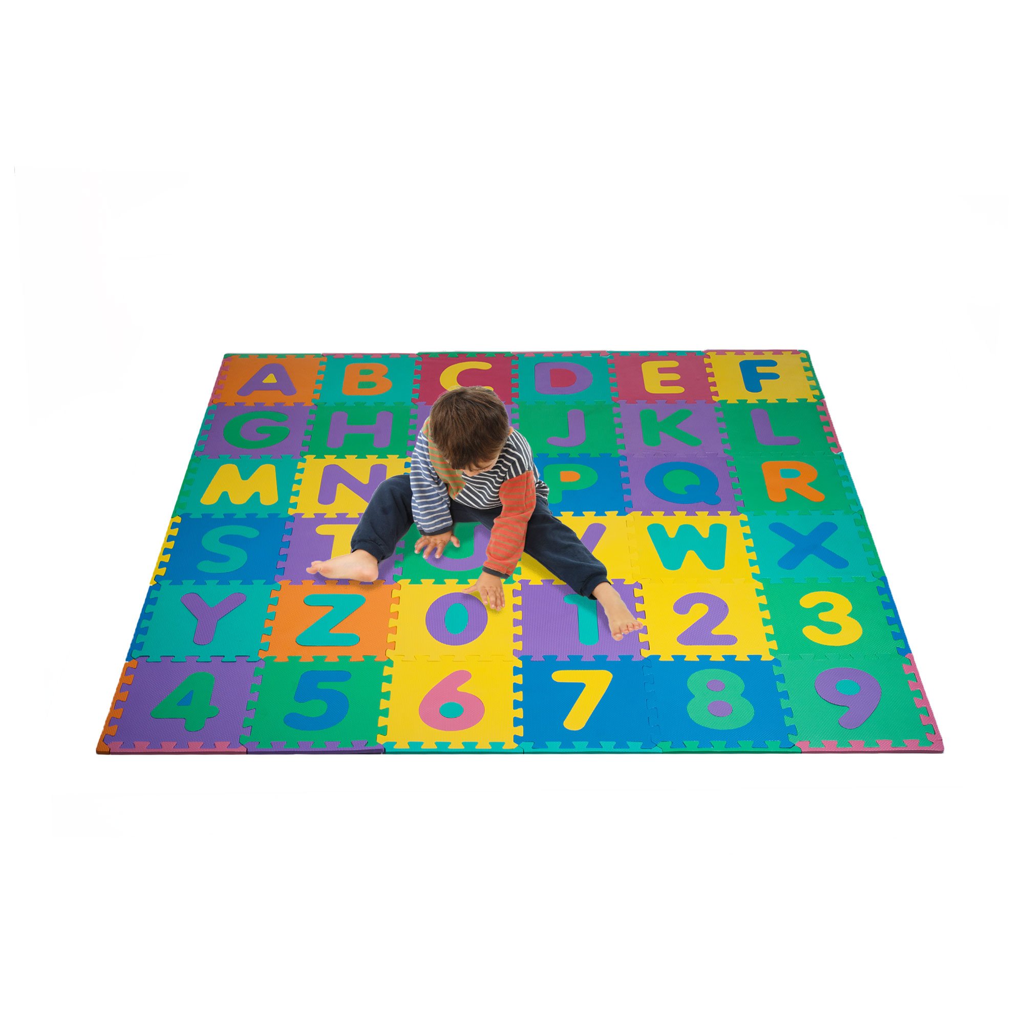 Trademark Games Kids Foam Floor Alphabet and Numbers Puzzle Play Mat, 96Pcs | Ed