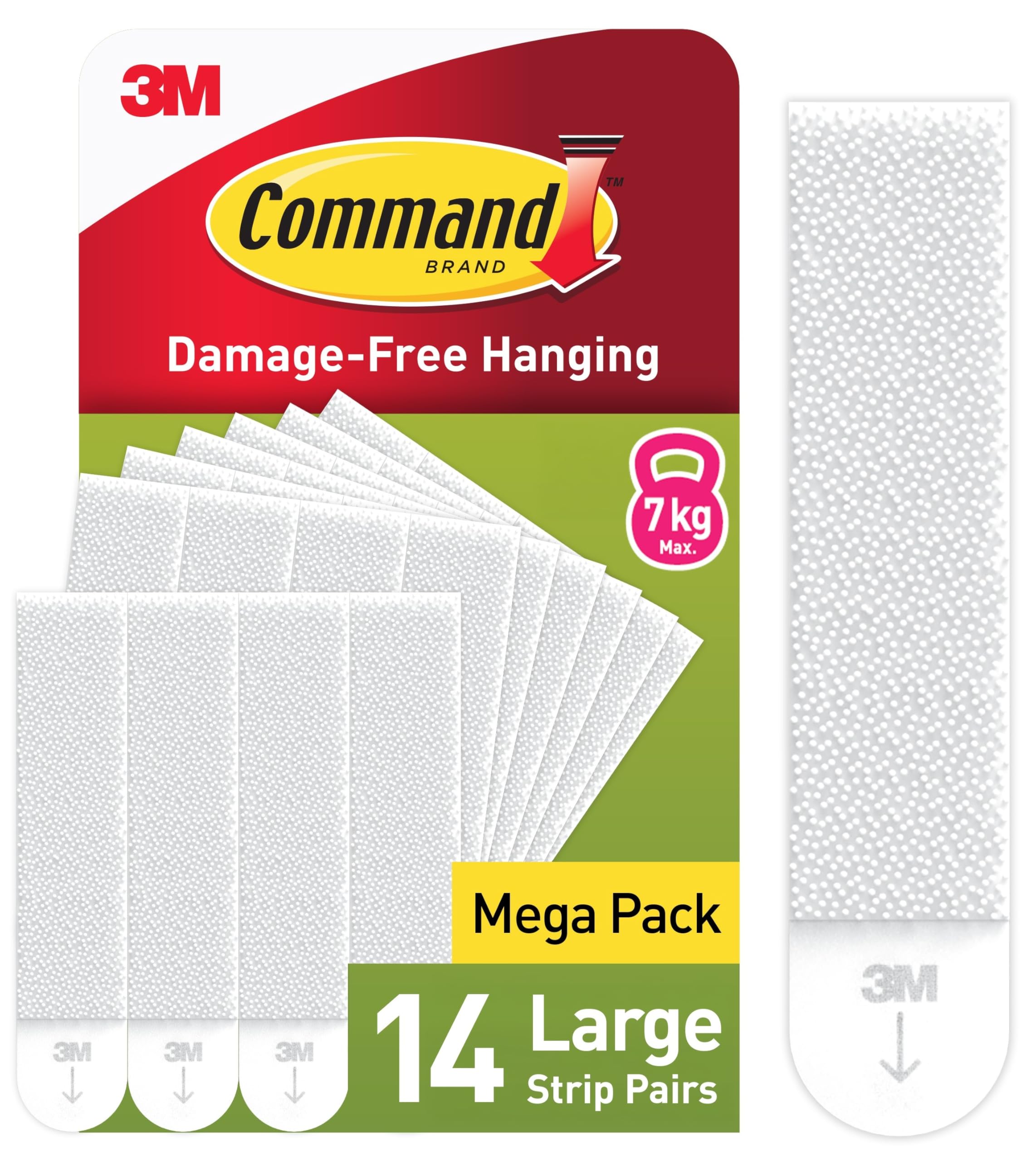 Command Picture Hanging Strips, Large, 14 Pairs (28 Adhesive Strips) | Value Pac
