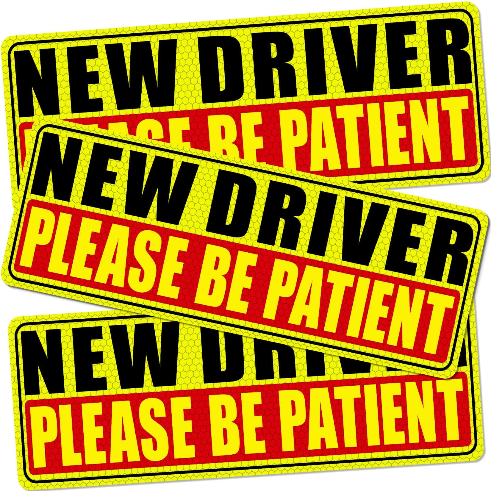 Sukh Student Driver Magnet for Car, 3 Pack New Driver Reflective Signs | Magneti