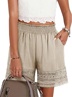 Casual Elastic Waist Shorts for Women Comfy and
