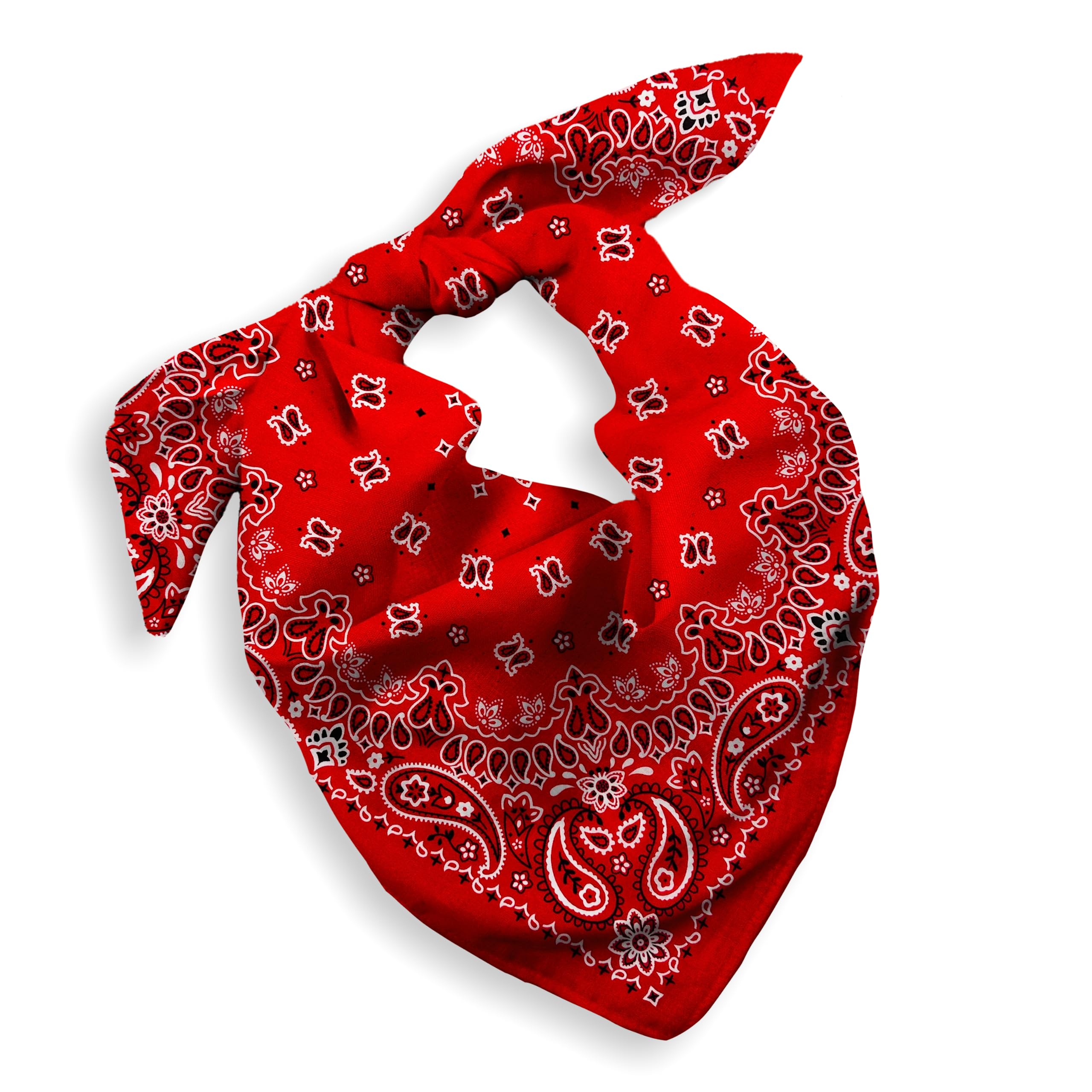 Every-ville Cotton Bandana Handkerchief for Men & Women, 1 Pack | Soft, breathab