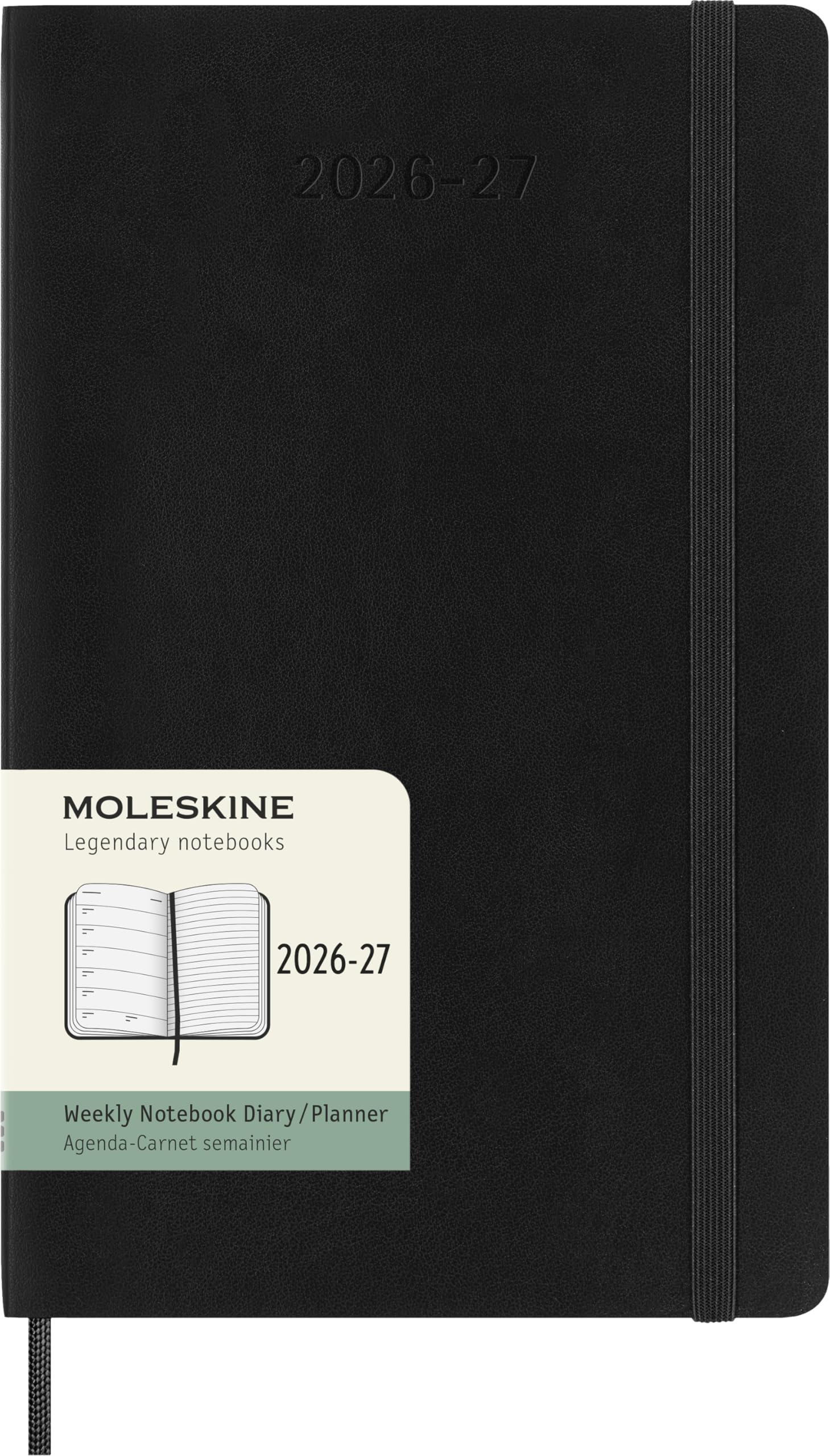 Moleskine Weekly Planner 2026 2027-18-Month Planner with Space for Notes, Soft C