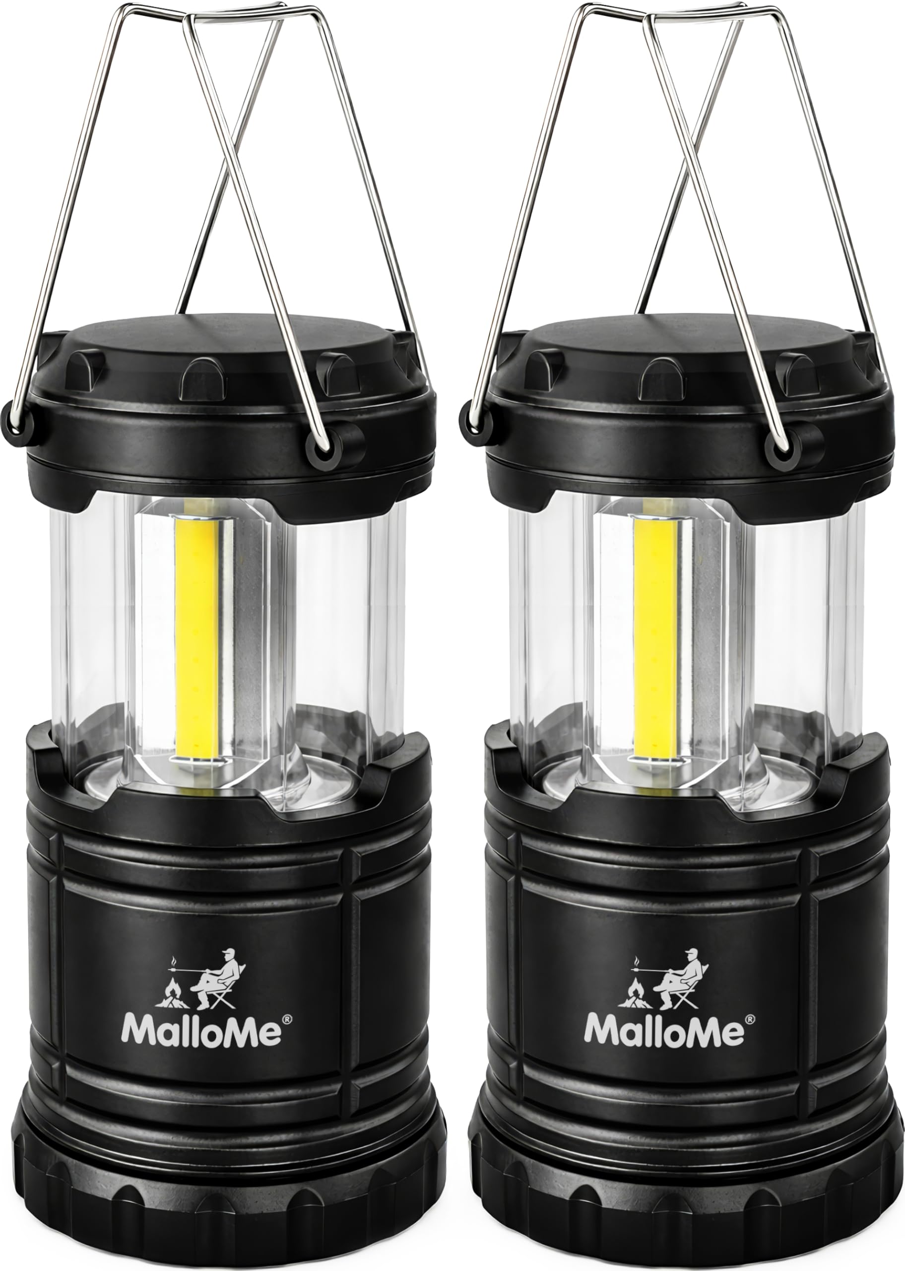 MalloMe Camping Lights LED Lantern Flashlights, Battery Operated Lamp Tent Lante