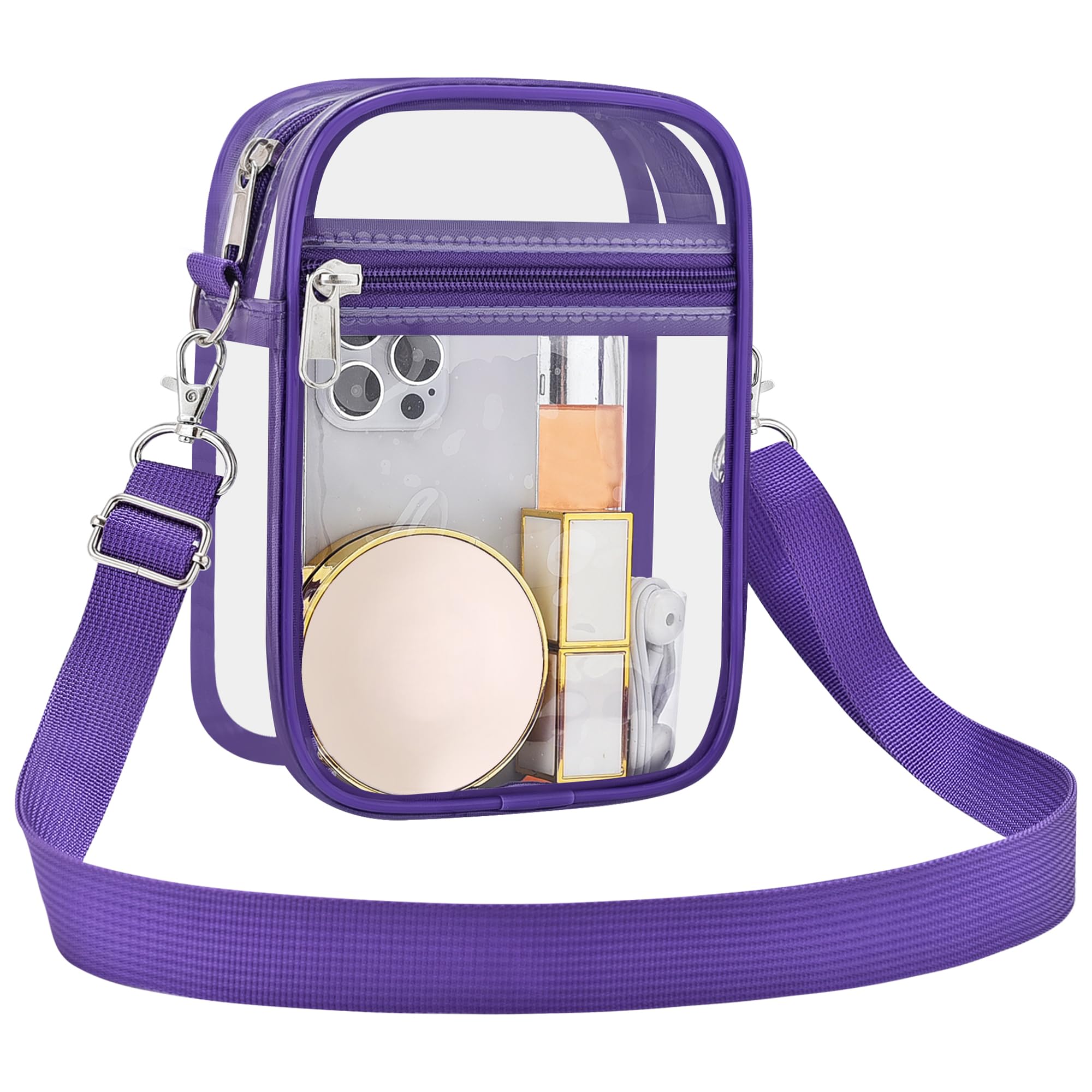 USPECLARE Clear Purse Stadium Clear Messenger Bag Stadium Approved for Men and W