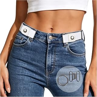 JasGood Belt without Buckle Belt Buckle-Free Elastic Stretch Belt for Men and Women Adjustable Stretch Belt for Jeans Trousers