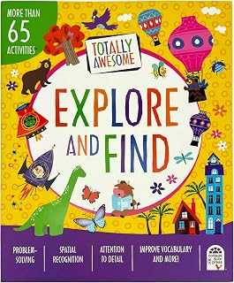 Totally Awesome Explore and Find Book For Kids: More than 50 Fun Scenes to Search with More than 500 Things to Spot!