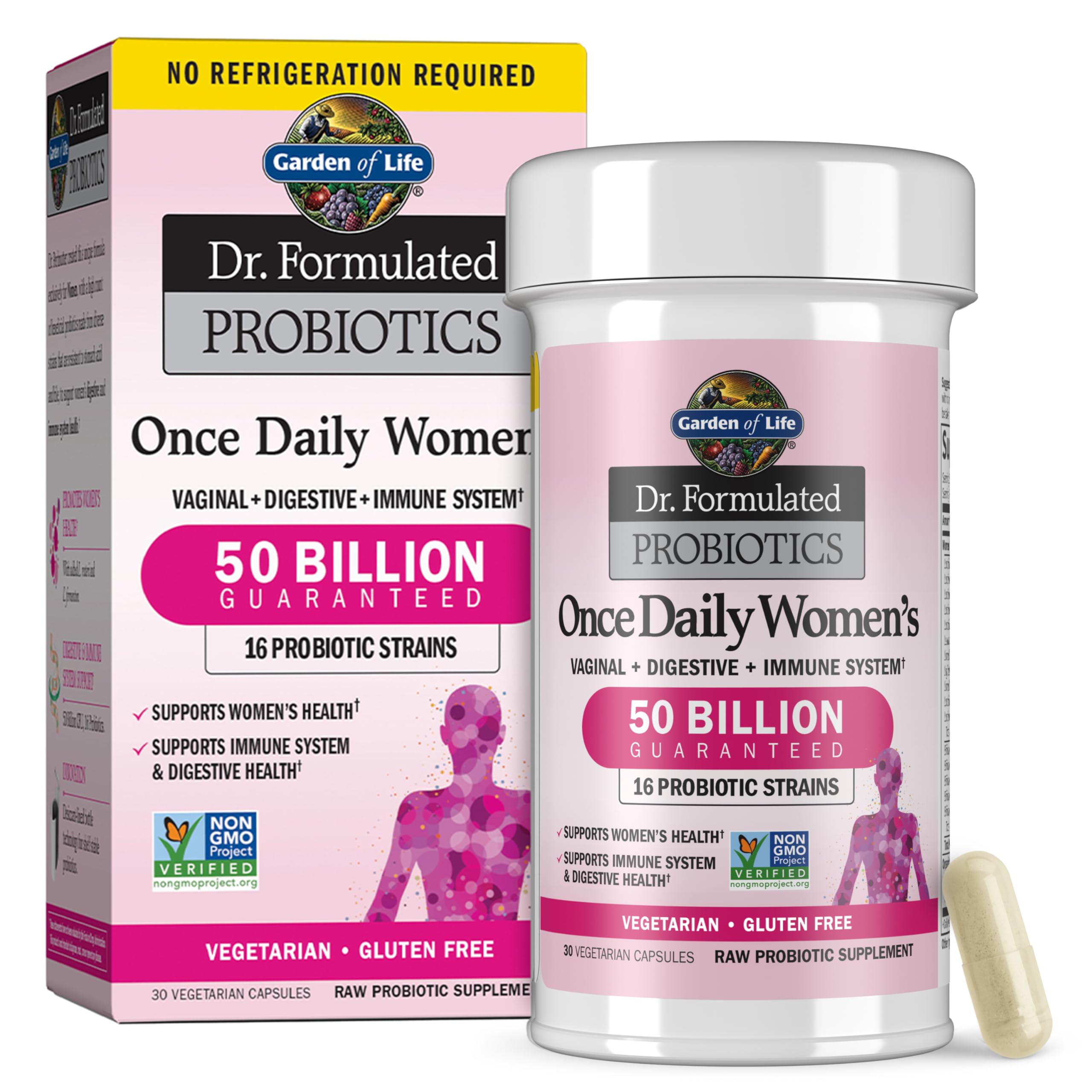 Garden of Life Dr. Formulated Once Daily Women's Probiotics, 50B CFU, 30ct | 50 
