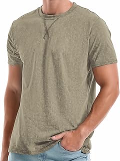 RONOMO Mens T Shirt High Quality T Shirt Plain T Shirt Fashion T-Shirt