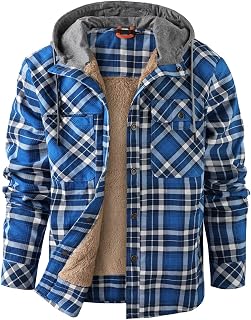 Mr.Stream Woodman Men's Hooded Shirt Plaid