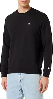 Champion Men’s Crewneck Sweatshirt, powerblend plush fleece, with embroidered logo, relax fit, warm and comfortable