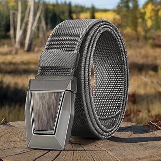 Mens Tactical Belt, Men's Nylon Stretch Belt, 1.5" Gift Belt for Hiking Rigger Military Quick Release