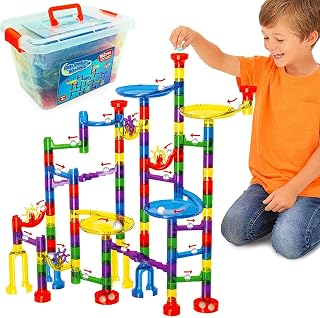 Marble Mania Marble Run - Marble Runs for Kids - 162 Piece Plus Storage Tub | Construction Toys for 4-8 Year Old Boys or Girls - Educational STEM Toys for 4+ Year Olds