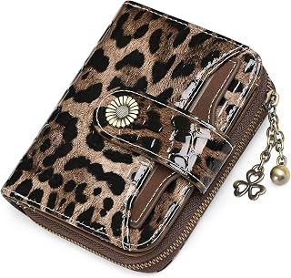 SENDEFN Purses for Women Genuine Leather Small Bifold Compact Womens Wallet with RFID Protection
