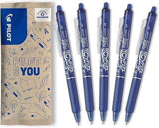 PILOT - 5 FriXion Ball Clicker - Erasable Pen - Blue