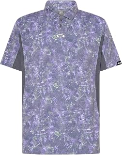 Oakley C1 Airvent Rock Print Short Sleeve Polo S