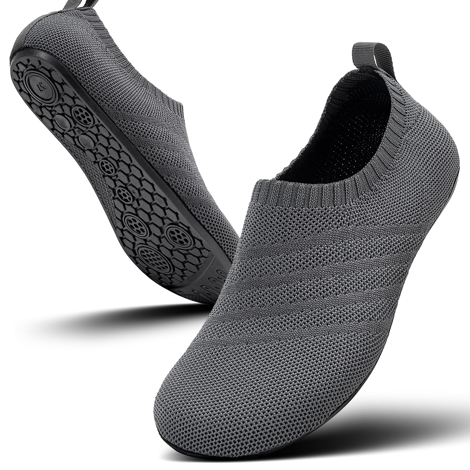 Sosenfer Slippers Men Women Barefoot Shoes Women's Non-Slip Slip-On Slippers Fla
