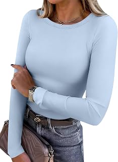 ANRABESS Long Sleeve Shirts for Women Fleece Thermal Tops