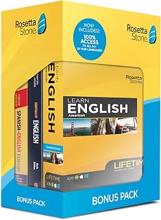 Learn English: Rosetta Stone Bonus Pack (Lifetime Online Access + Book Set)