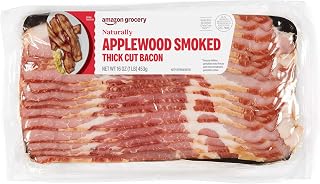 Amazon Grocery, Applewood Smoked Thick Cut Bacon, 16 Oz, Prop 12 Compliant (Previously Fresh brand, Packaging May Vary)