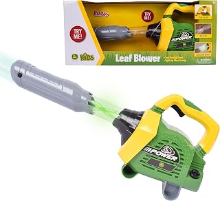 John Deere Leaf Blower Toy for Kids – Pretend Construction Tool with Lights and Sounds | Blows Real Air
