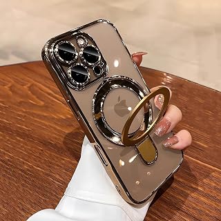 LXK Invisible Magnetic Case for iPhone 16 Pro MAX 6.9 Inch, Compatible with MagSafe, Military Grade Protection with Camera Protector, Clear Back Cover Resistant