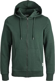 JACK & JONES mens basic zip hood