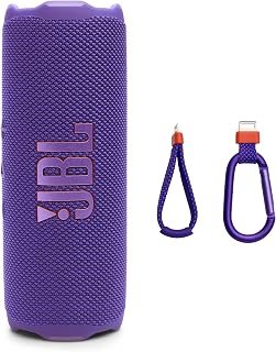 JBL Flip 7 Portable Bluetooth Speaker, Purple (Renewed) | Water and Drop-Proof, Bold Pro Sound, AI Sound Boost