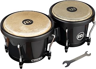 Meinl Percussion Bongo Drums 6.5", 7.5" — NOT MADE IN CHINA | Professional Durable Synthetic Shell Bongos for Adults with Tuning Wrench