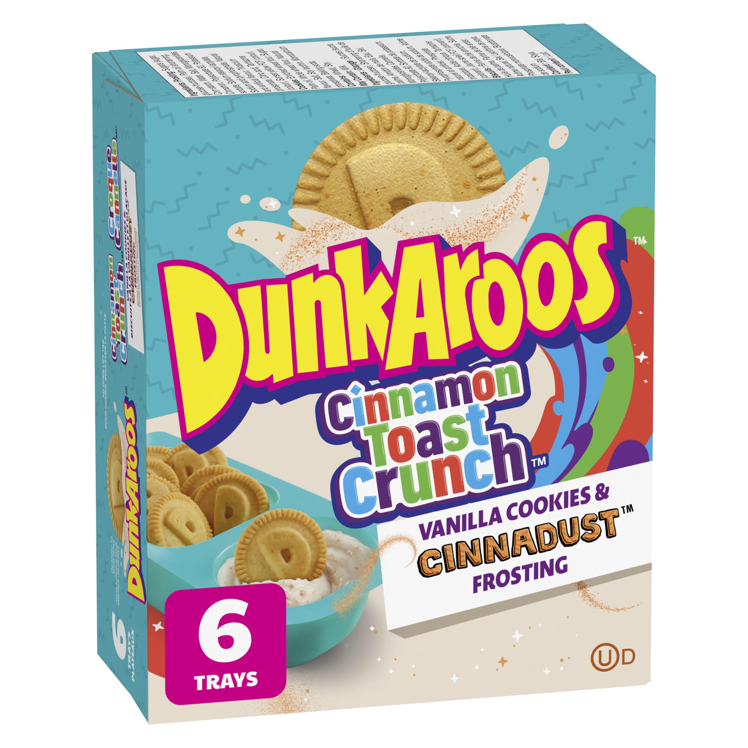Cinnamon Toast Crunch DunkAroos Vanilla Cookies and Cinnadust Frosting, Package 
