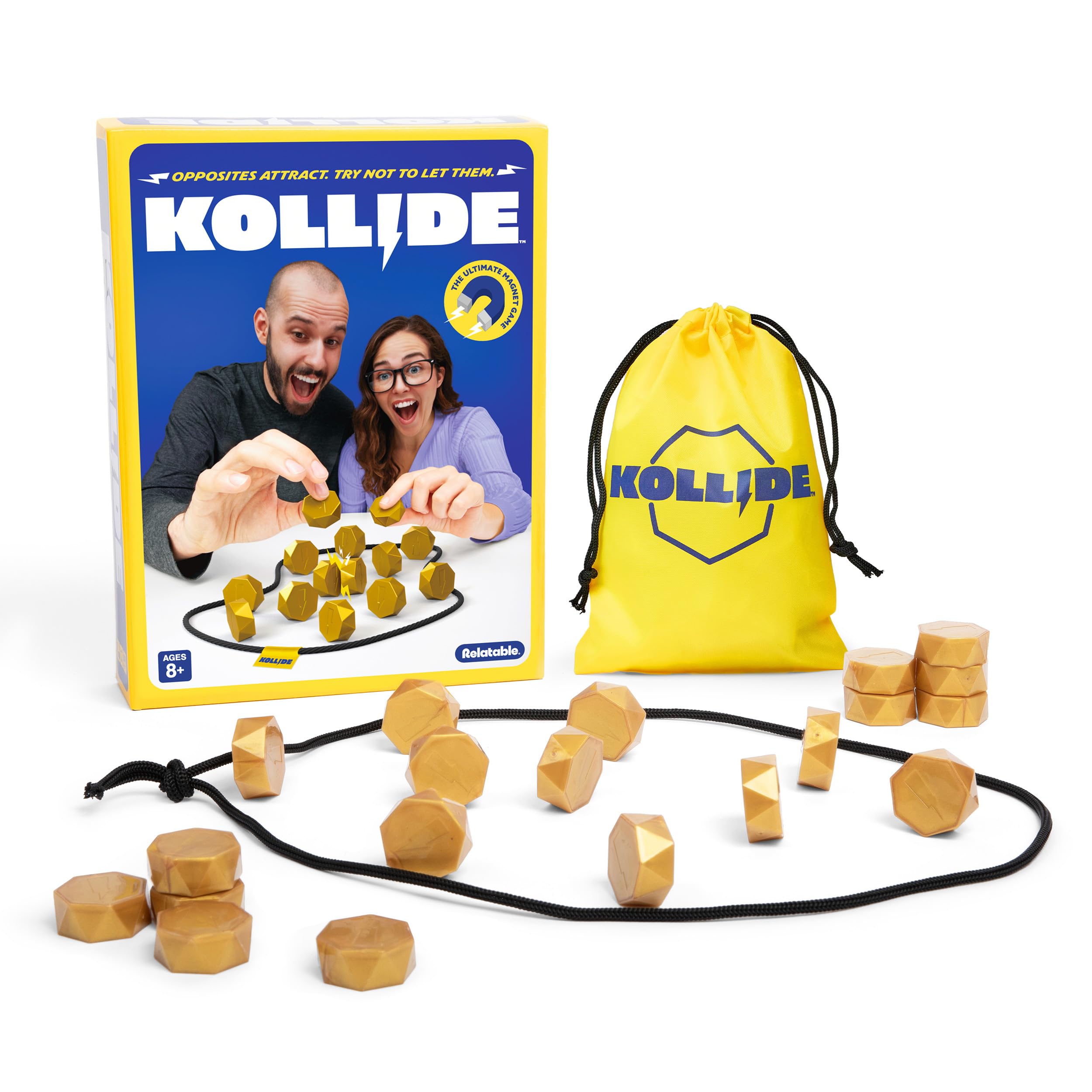 WHAT DO YOU MEME? Kollide, Exciting Magnetic Family Game by Relatable, | Great F