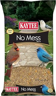 Kaytee Wild Bird No Mess Food Seed Blend for Cardinals, 10 Pound | Cleaner feeding. No mess bird seed. Shell-free, 100% edible, no grow bird seed