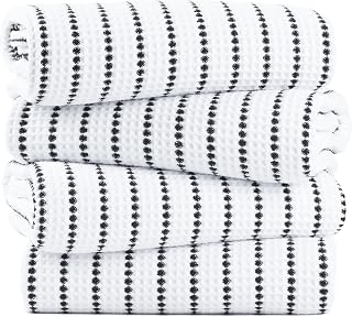 POLYTE 430 GSM Microfibre Quick Dry Waffle Bath Towel, 76.2x152.4 cm